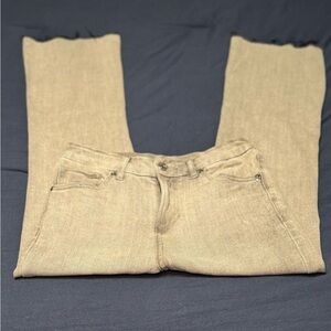 Express Beige Ankle Jeans